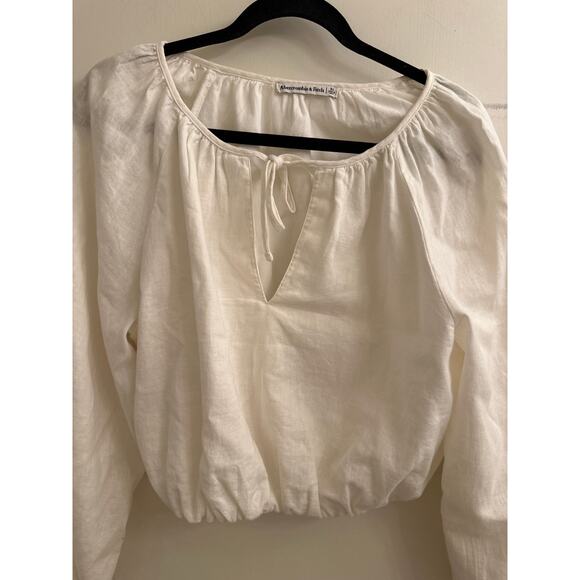 Abercrombie & Fitch White Blouse - Picture 2 of 4